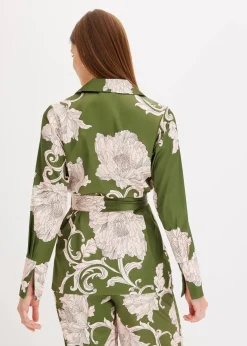 Bluse aus fließendem Satin