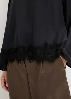 Bluse aus fließendem Satin