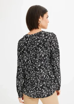 Bluse aus fließender Viskose