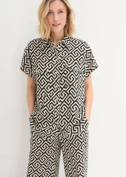 Bluse aus fließender Viskose