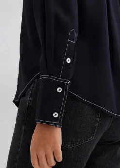 Bluse aus fließender Viskose