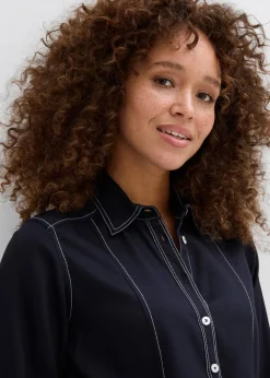 Bluse aus fließender Viskose