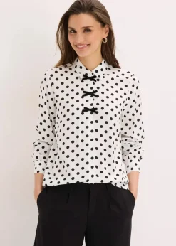 Bluse aus fließender Viskose