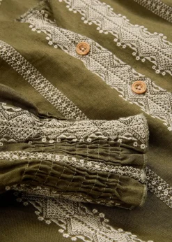 Bluse aus reinem Leinen