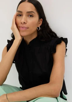 Bluse aus reiner Baumwolle