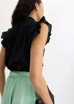 Bluse aus reiner Baumwolle