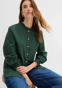 Bluse aus reiner Baumwolle