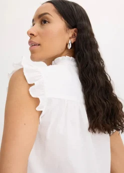 Bluse aus reiner Baumwolle