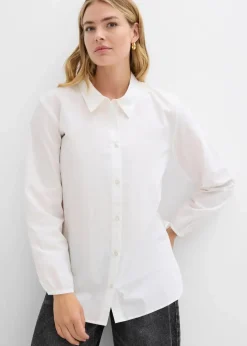 Bluse aus reiner Baumwolle