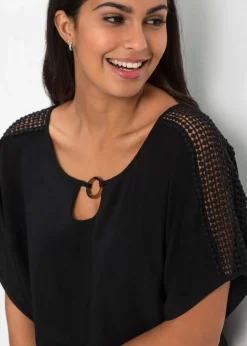 Bluse aus reiner Viskose