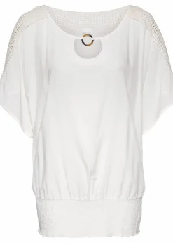 Bluse aus reiner Viskose