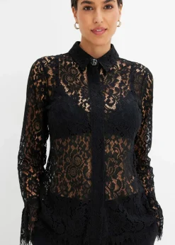 Bluse aus Spitze