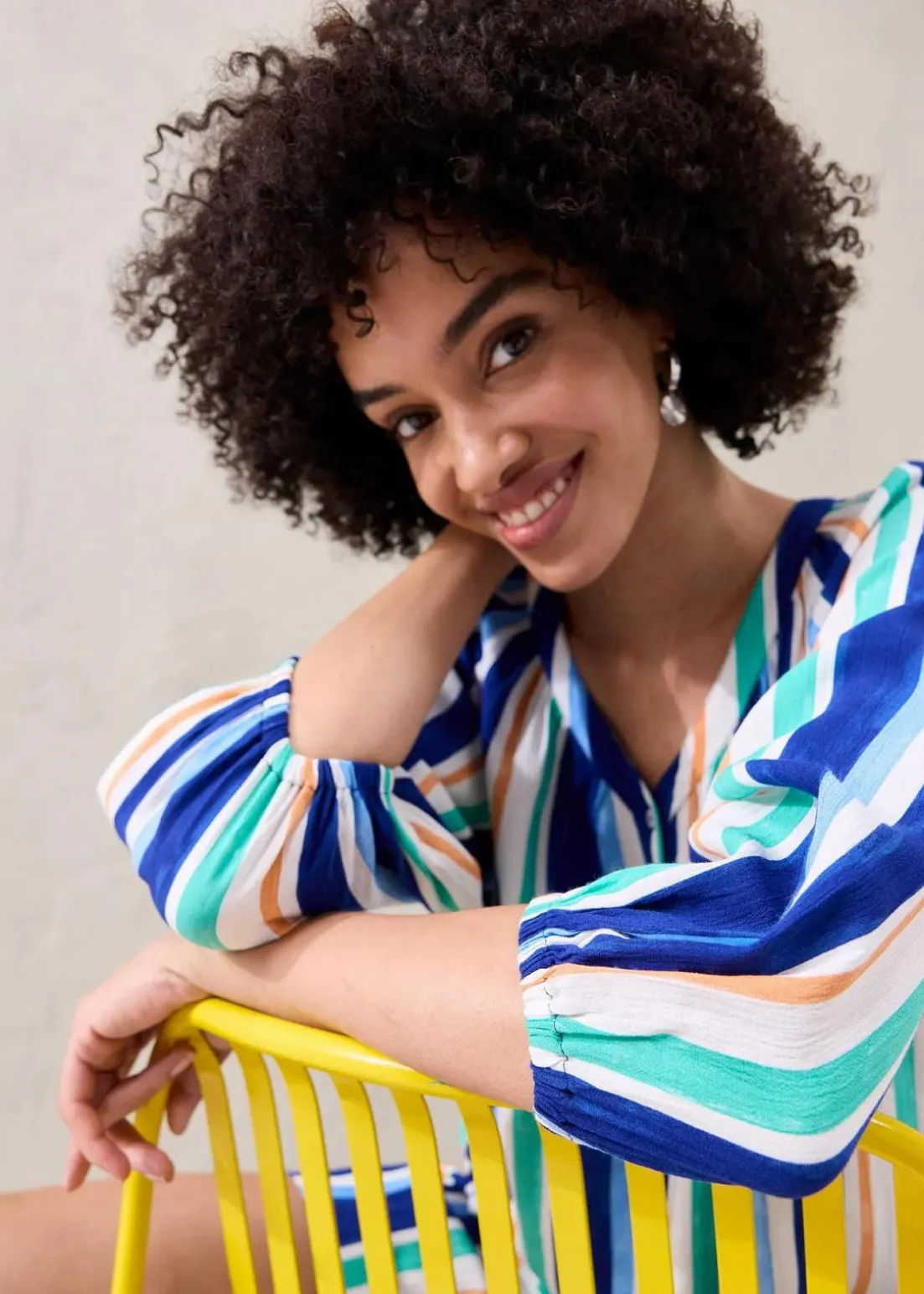 Bluse aus strukturierter Viskose