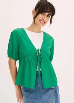Bluse mit Schleifen