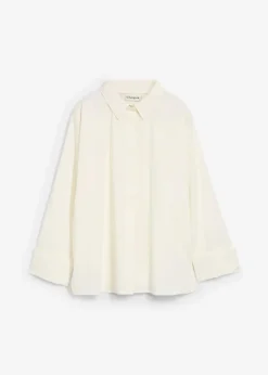 Bluse mit Seidenanteil