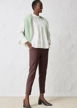 Bluse mit Seidenanteil