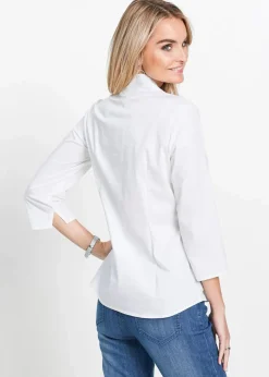 Bluse mit Stehkragen