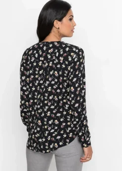 Bluse mit V-Ausschnitt