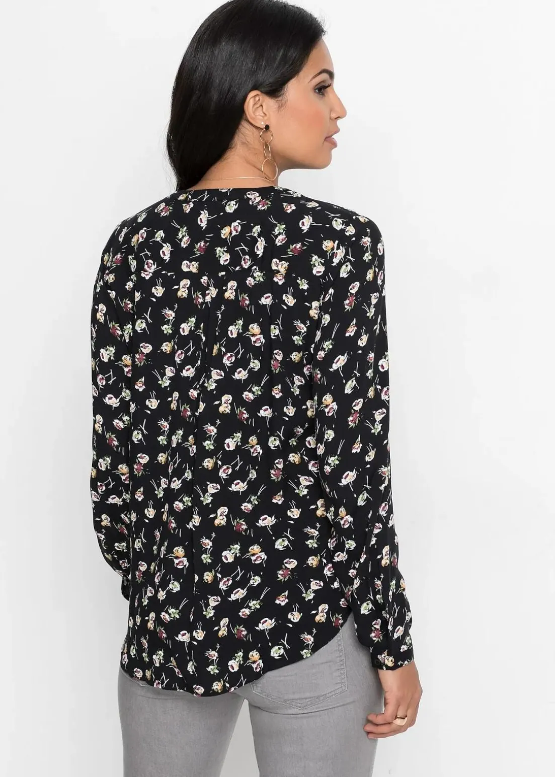 Bluse mit V-Ausschnitt