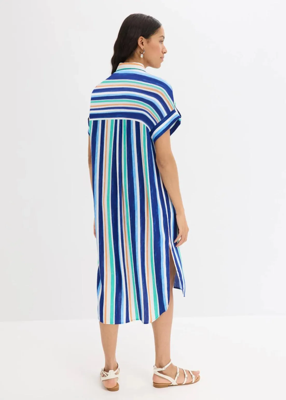 Blusenkleid aus fließender Viskose