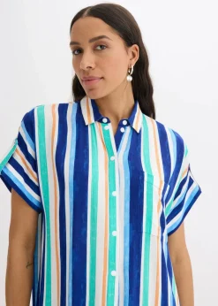 Blusenkleid aus fließender Viskose