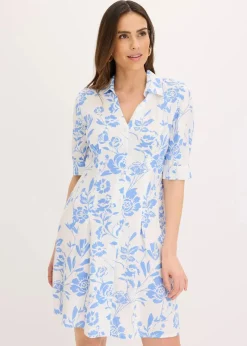 Blusenkleid aus fließender Viskose