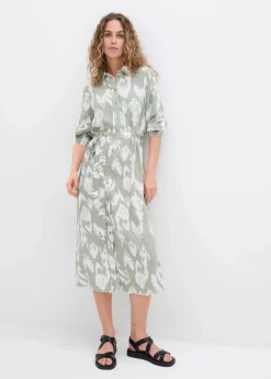 Blusenkleid aus fließender Viskose