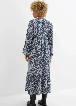 Blusenkleid aus fließender Viskose