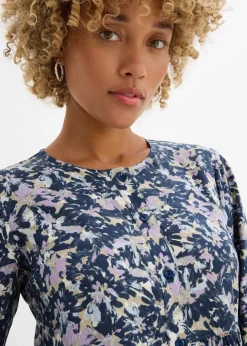 Blusenkleid aus fließender Viskose