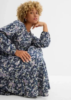 Blusenkleid aus fließender Viskose