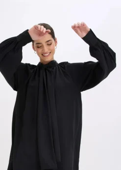 Blusenkleid mit Schluppenkragen