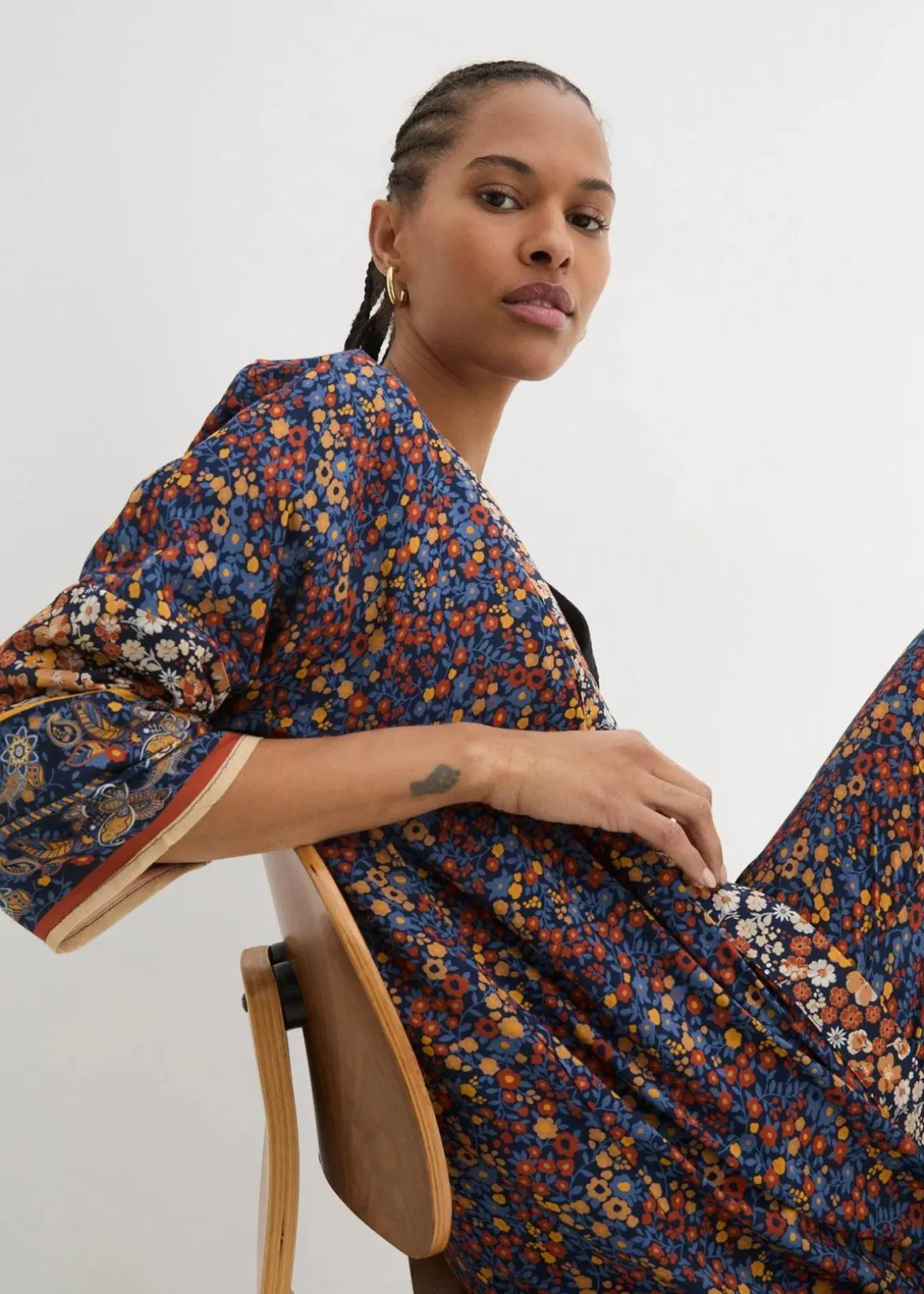 Blusenmantel aus Viskose