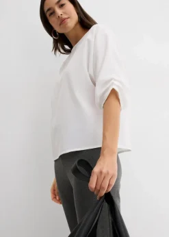 Blusenshirt aus reiner Baumwolle