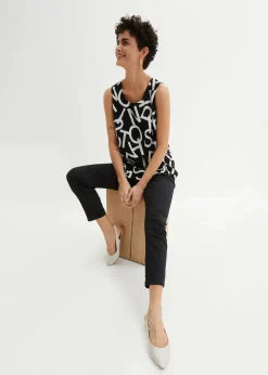 Blusentop aus fließender Viskose