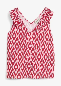 Blusentop aus fließender Viskose