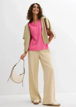 Blusentop aus fließender Viskose