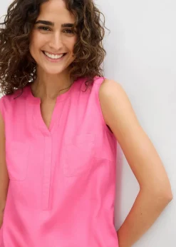 Blusentop aus fließender Viskose