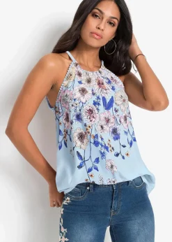 Blusentop aus fließender Viskose