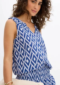 Blusentop aus fließender Viskose