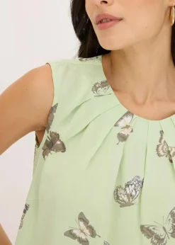 Blusentop aus fließender Viskose