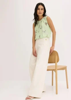 Blusentop aus fließender Viskose