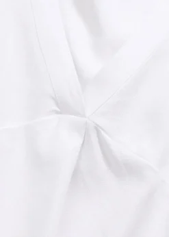 Blusentop aus luftigem Leinen-Mix