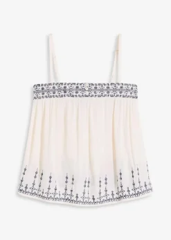 Blusentop mit Stickerei