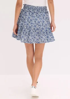 Boho-Minirock aus leichter Baumwolle