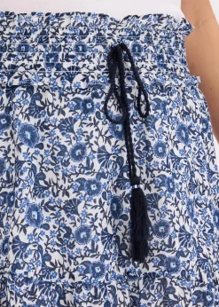 Boho-Minirock aus leichter Baumwolle