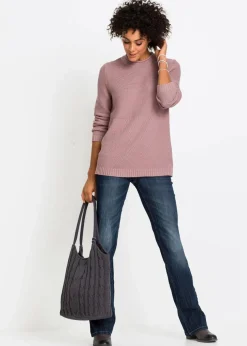 Bootcut Jeans High Waist, Komfort-Stretch