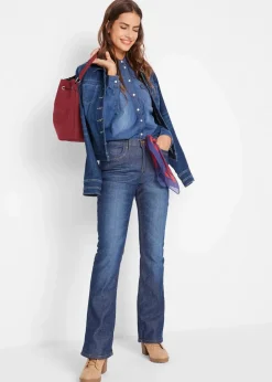 Bootcut-Jeans High Waist, Thermo