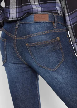 Bootcut-Jeans Mid Waist, Komfort-Stretch