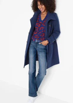 Bootcut-Jeans Mid Waist, Komfort-Stretch