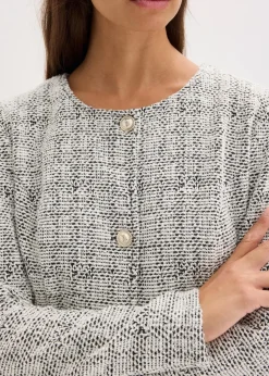 Bouclé Cardigan aus Baumwolle